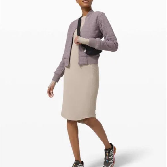 Lululemon Serene Travels Bomber Lunar Rock Sz 6 - Picture 1 of 11